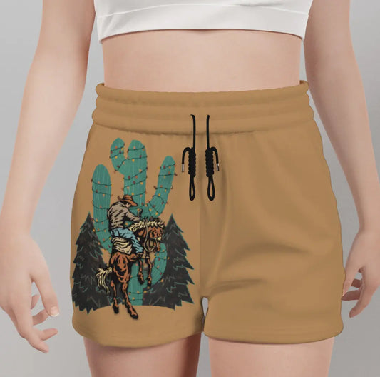 Casual Shorts with Printed Side Pockets