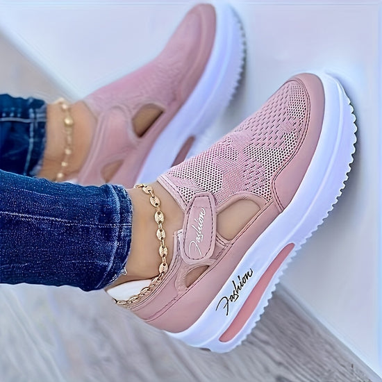 Breathable Knit Womens LowTop Comfortable Sports Shoes