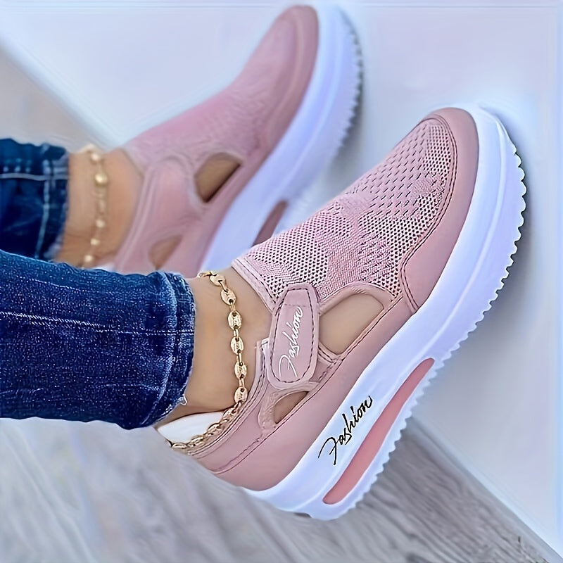 Breathable Knit Womens LowTop Comfortable Sports Shoes