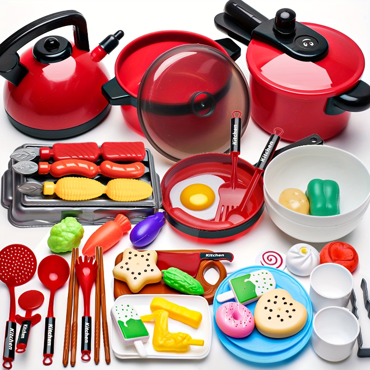 Little Chef Kitchen Toy Realistic Fruits Veggies STEM Fun