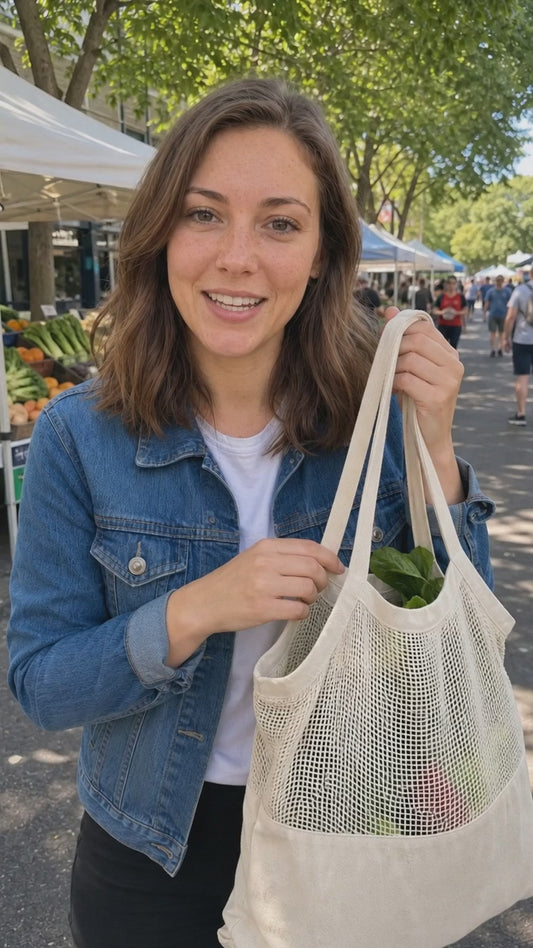 Eco-Friendly Cotton Canvas Grocery Tote Bag