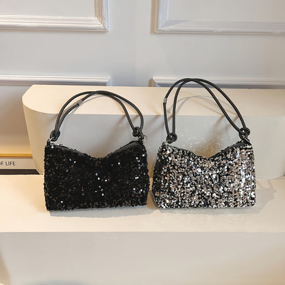 Sequin Shoulder Bag Stylish Spacious  EyeCatching
