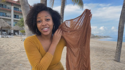 Plus Size Mesh Beach Dress for Women