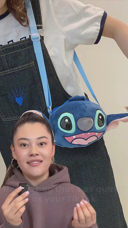 Stitch Plush Shoulder Bag - Korean Style Crossbody Bag