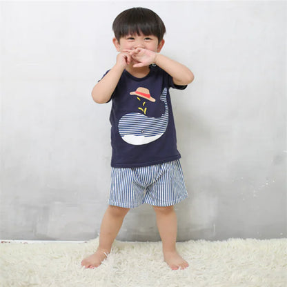 Kids Homewear Cotton Baby Outfit Set for Boys & Girls