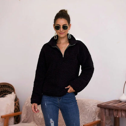 Plush Sweater Top for Women