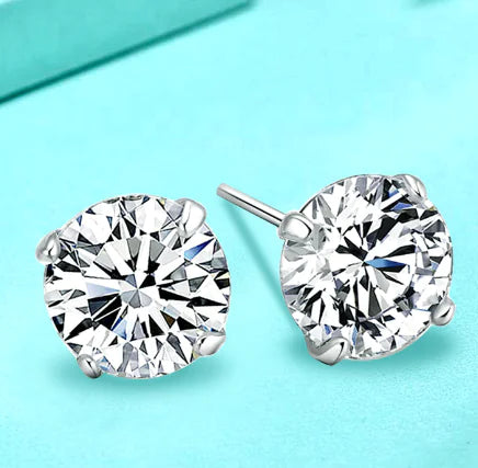 Feeling Luxe 925 Sterling Silver Studs with Zircon Stone