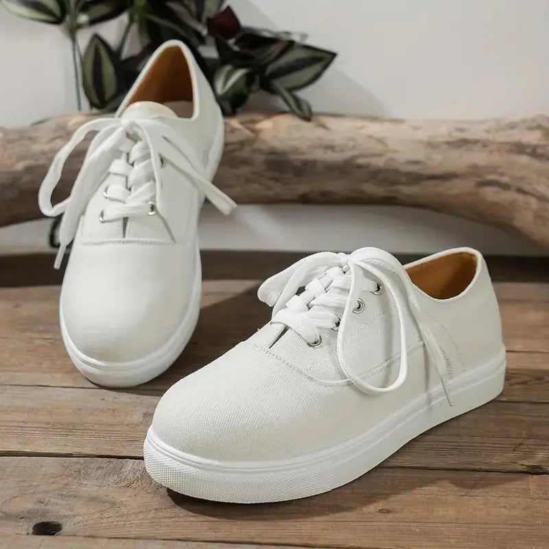 Trendy Breathable Canvas Shoes for Women in Candy Colors