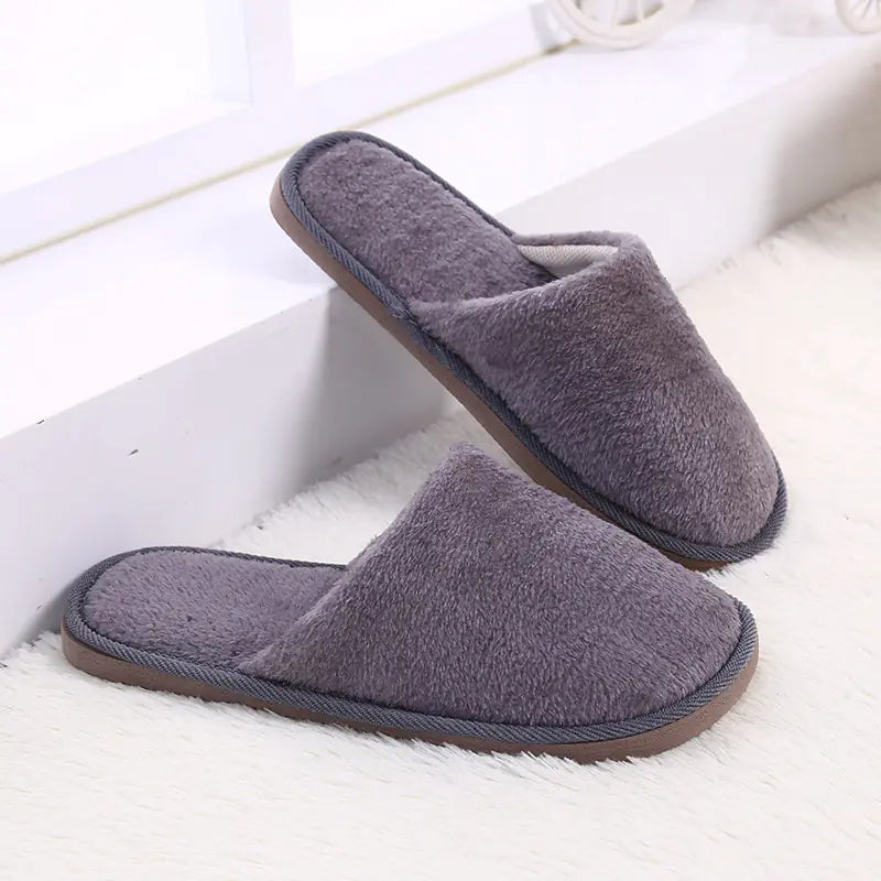 Thick Plush Slippers for Autumn and Winter Comfort
