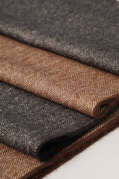 Herringbone Cashmere Feel Scarf
