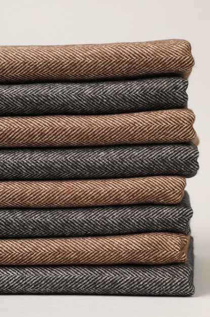 Herringbone Cashmere Feel Scarf