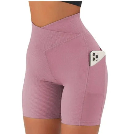 Women's Cross Waist With Pockets Yoga Pants - Trendy Attic Store01