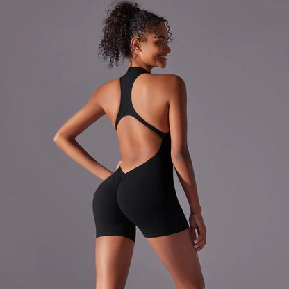 Backless Sports Jumpsuit
