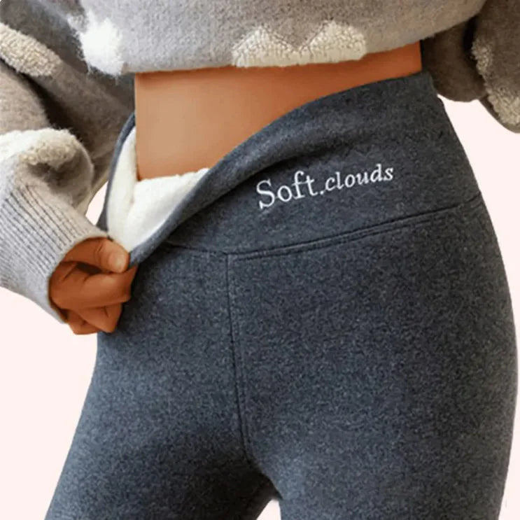 Fleece-lined High Waist Hip Lift Leggings