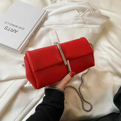 Chain PU Leather Crossbody Shoulder Bag