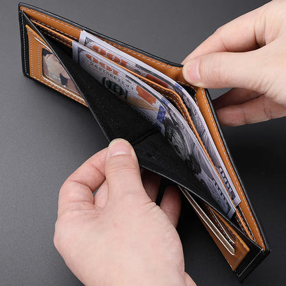 Carbon Fiber Wallet - Men's Zipper Card Holder