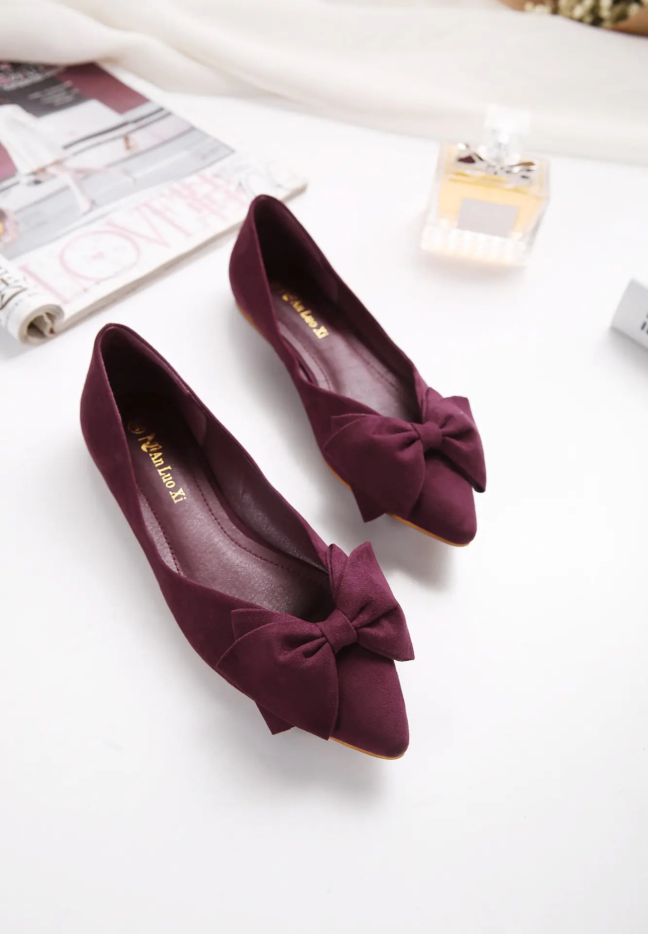 2018 Women's Casual Ballet Flats with Bow Detail