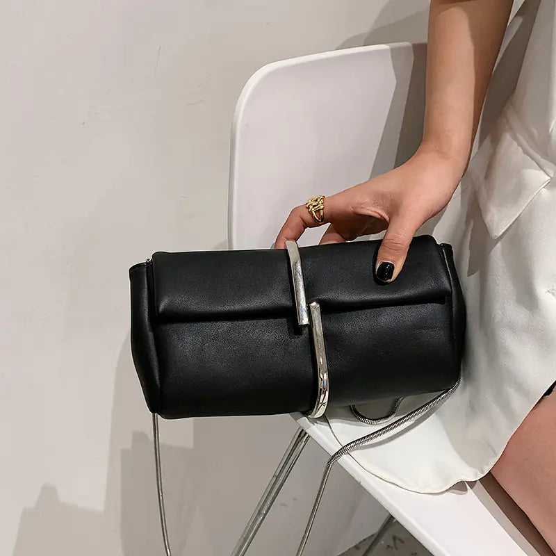 Chain PU Leather Crossbody Shoulder Bag