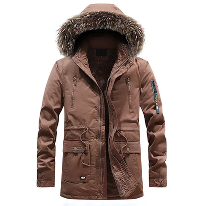 Men's Outdoor Removable Hooded Fleece Lined Jacket
