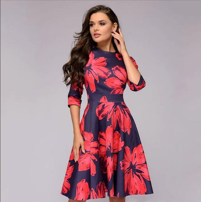 Women's A- Line Dress Party Vintage - Trendy Attic Store01