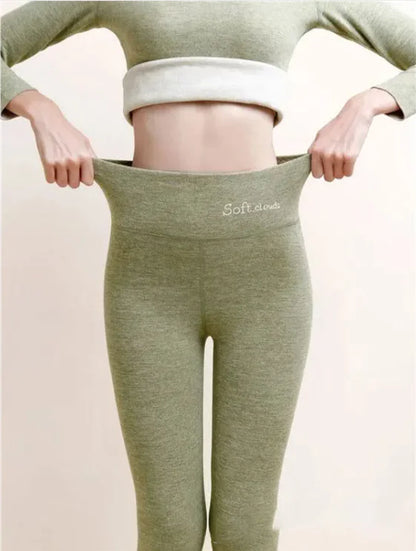 Fleece-lined High Waist Hip Lift Leggings
