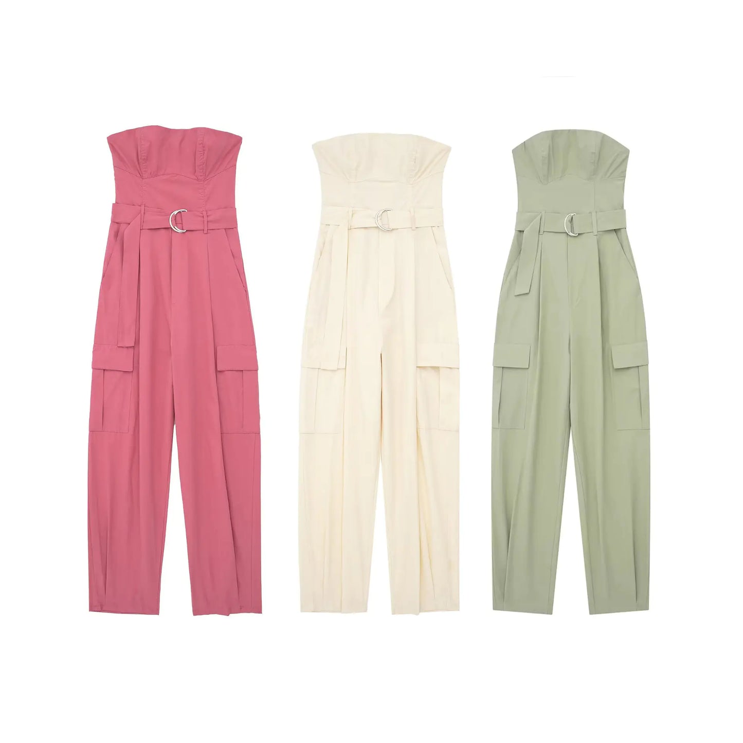 2023 Summer Women's Fashion Strapless Jumpsuit