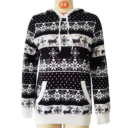 Women's Hooded Long Sleeve Sweater for Autumn/Winter