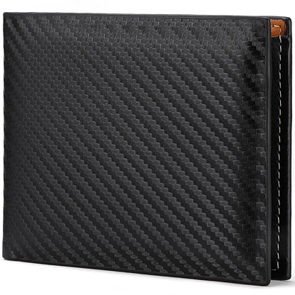 Carbon Fiber Wallet - Men's Zipper Card Holder