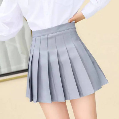 Lightweight And Comfortable College Style Pleated Skirt