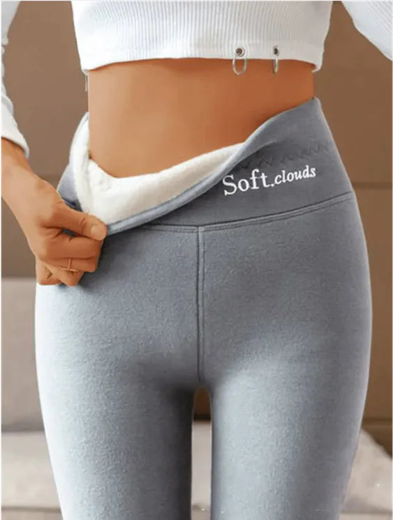 Fleece-lined High Waist Hip Lift Leggings