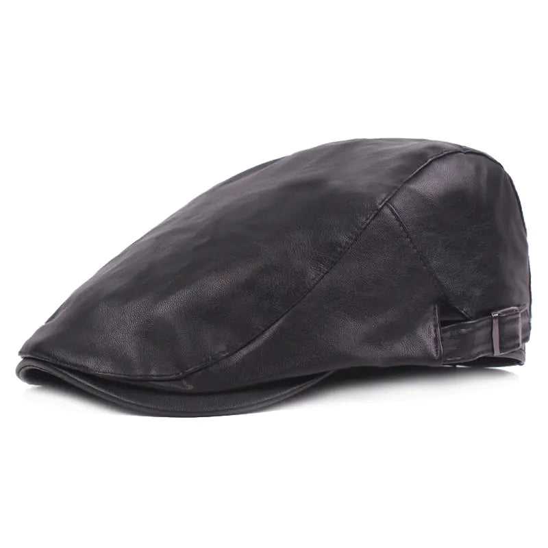 Stylish Leather Forward Hat for Men