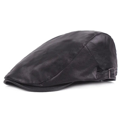 Stylish Leather Forward Hat for Men
