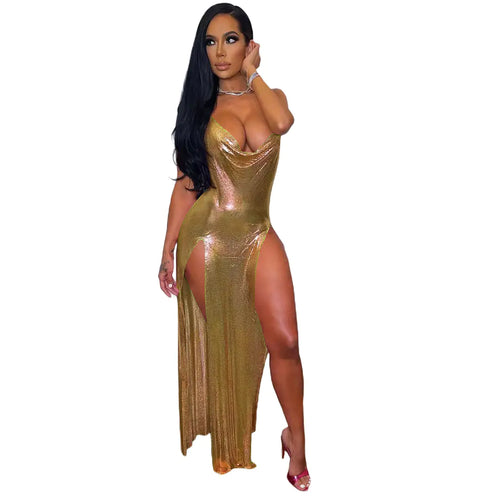 Halter Neck Irregular Dress for Women