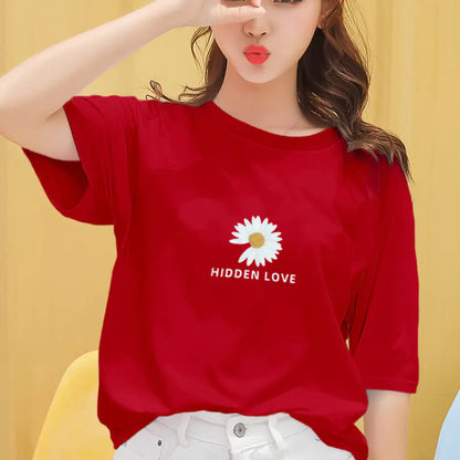 Summer Daisy Short Sleeve T-Shirt for Women