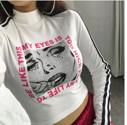 Fashionable Long Sleeve Printed T-Shirt for Women