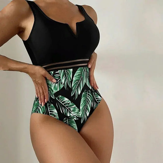 European Sexy Printed Plus Size Swimsuit Bikini
