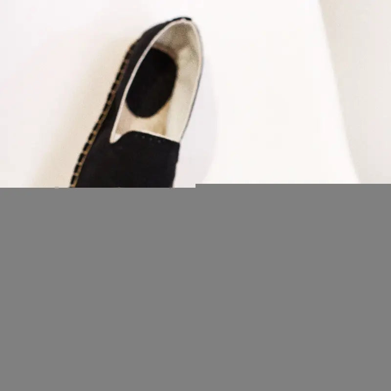 Women's Canvas Slip-On Fisherman Shoes, Breathable Flats