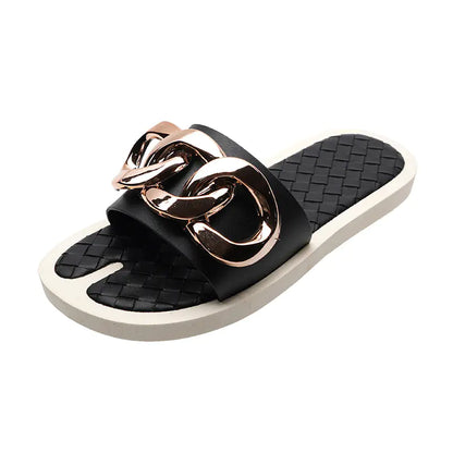 Fashion Metal Beach Sandals and Slippers - Trendy Attic Store01