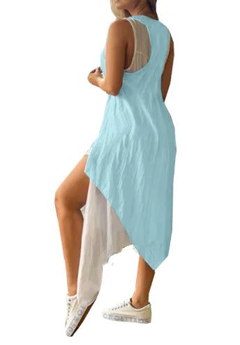 Women's Irregular Two-Piece Dress - Trendy Attic Store01