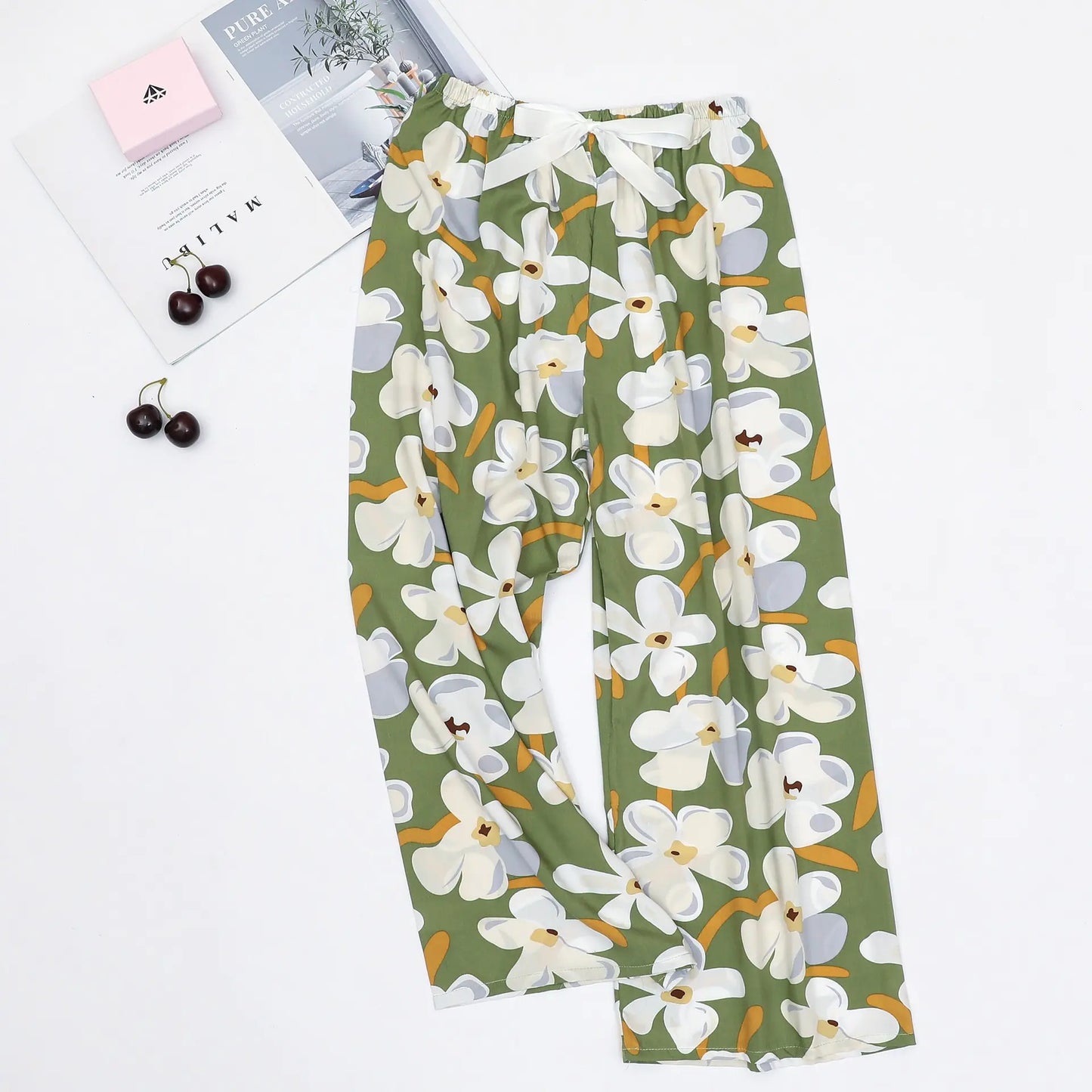 Cotton Sleep Pants - Loose Casual Printed - Trendy Attic Store01